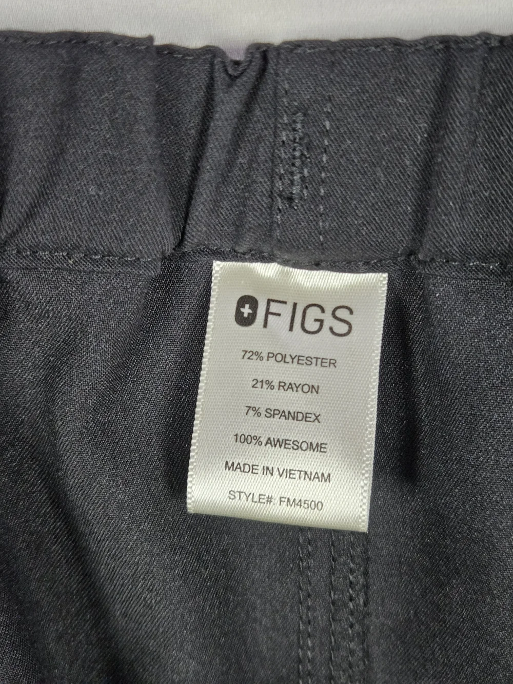 FIGS Technical Collection Men's Pisco Basic Scrub Pants Black Size Large EUC